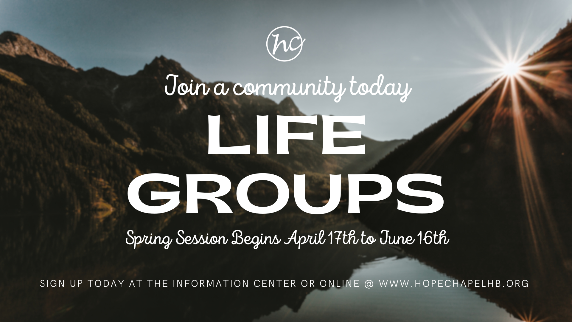 LifeGroups Are Happening!
